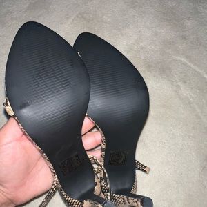 Snakeskin heels